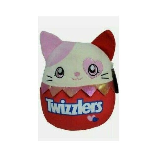 Squishmallows Official Kellytoy Valentines Squad Squishy Soft Plush Toy Animal (10 Inch, Karina Cat (Candy Scented))