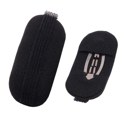 8Pcs/4 Pairs Women Lady Girl Sponge Bump It Up Hair Clip Volume Inserts Hair Styling Tool Barrettes Hair Accessories Fluffy Hair Pad, Black