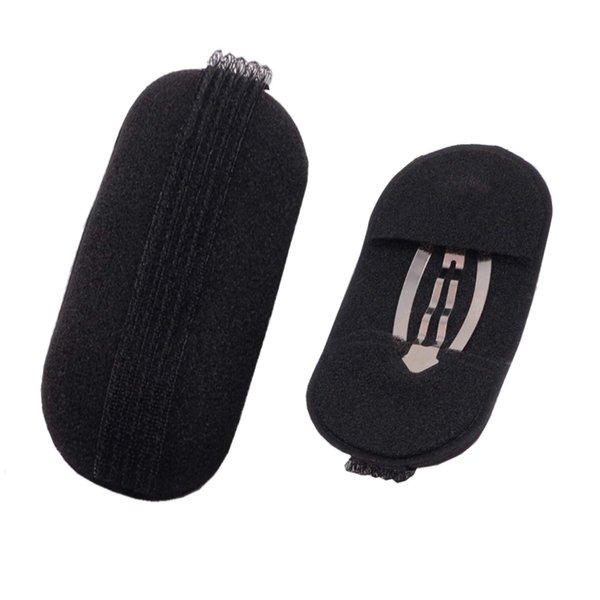 8Pcs/4 Pairs Women Lady Girl Sponge Bump It Up Hair Clip Volume Inserts Hair Styling Tool Barrettes Hair Accessories Fluffy Hair Pad, Black