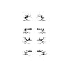 Ylapagne Halloween Eye Black Tattoos Witch Shadow Stickers Spider Face Makeup Temporary Tattoos Self-Adhesive Decals for Women Girls Halloween Party Decorations 4 Pcs