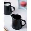 RockTrend Black Mini Simple Ceramic Coffee Milk Creamer Pitcher with Handle, Set of 2
