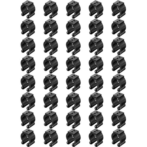Skylety 40 Pieces Fishing Rod Clips Billiards Cue Clip Holders Fishing Pole Rod Holder Clips Snooker Cue Locating Clips for Fishing Rod Billiards Cue Snooker Cue