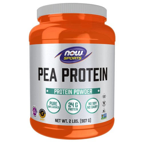 NOW Sports Nutrition, Pea Protein 24 g, Fast Absorbing, Unflavored Powder, 2-Pound