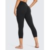 CRZ YOGA Butterluxe High Waisted Capris Workout Leggings for Women 21'' - Lounge Leggings Buttery Soft Yoga Pants Black Medium