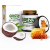 Grazly Unscented Manuka Honey & Bison Tallow Balm – 100% Organic, Grass-Fed Face & Body Moisturizer for Dry Skin, Acne-Prone Skin & Wrinkles – Ancestral Formula with Coconut Oil, Raw Beeswax – 3oz