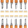 AUGSUN Wood Carving Knife Set - 20 PCS Hand Carving Tool Set for DIY Sculpture Carpenter Experts & Beginners