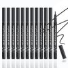 WanTuoluo 12-Pieces Matte Liquid Eyeliner Pens Set, Eye Ink Liner Makeup, Quick Drying, Smudge-Resistant, Vegan Formula (Pack of 12) (Black)