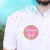 Mr.Mug Gold Gender Reveal Stickers- 80 Pack Team boy and Team Girl Baby Shower Sticker Labels, Perfect Gender Reveal Party Supplies, 2 Inch.