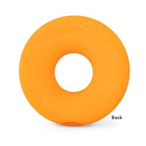 ZippyPaws Latex Donutz, Durable Dog Toy for Interactive Play, No Stuffing - Chocolate