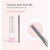 MelodySusie Nature Nail Buffer Nail Drill Bit 3/32'', Professional Safety Carbide Nail Bit for Nature Nail Bed File Cuticle Dead Skin Cleaning Nail Prepare, Two Way Rotate, Manicure Nail Salon Supply