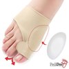 PediDoc Bunion Corrector - Bunion Relief Sleeves Bunion Pads Brace Cushion for Women Toe Straightener with Gel Toe Separator, Spacer, Straightener & Spreader – Hallux Valgus Relief Big Toe Alignment L