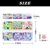 Bunny Nail Art Glitter Sequin Nail Art Supplies Easter Nail 3D Holographic Rabbit Flake Sparky Metallic Bunny Shaped Design Easter Day Decoration DIY Accessories for Women Girl