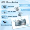 Lash Clusters 96 Pcs Cluster Lashes Eyelash Clusters DIY Cluster Eyelash Extensions Individual Lashes Thin Band & Soft(Valley,D-10-16mix)