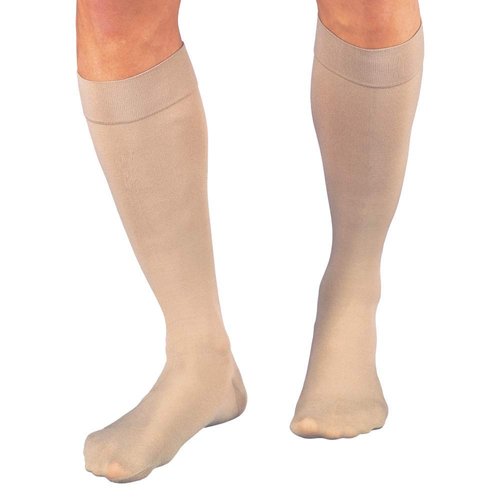JOBST Relief 15-20mmHg Compression Stockings Knee High, Closed Toe, Beige, Small Petite