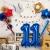 Baseball Balloons 11th Birthday Decorations for Boys, Baseball Party Decoration Baseball Sports Theme Party Supplies, 40 inch Foil Number Balloons Number 11 Balloon Blue Red White Sports Balloon Kits