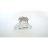 Generic Extra tiny mini clear transparent peach gray hair claw clip for fine, thin hair (Clip quantity: 2 clips, Primary color: Gray)