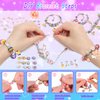 BEIKEETOO Charm Bracelet Making Kit for Girls 8-12, DIY Bead Jewelry Making Kit with Box, Arts and Crafts for Kids 6-8 Gifts for Girl Toys Age 6 7 8 9 10 11 12 Festival Birthday