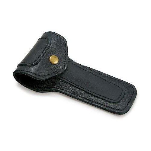 West Coast Shaving Leather Safety Razor Case, Black