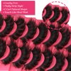 Eyelashes Fluffy Mink Lashes Dramatic Full Volume False Eyelashes 6D Faux Mink Eye Lash 18mm Long Lashes Pack 8 Pairs by Winifred