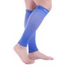 Doc Miller Calf Compression Sleeve Men and Women - 20-30mmHg Shin Splint Compression Sleeve Recover Varicose Veins, Torn Calf and Pain Relief - 1 Pair Calf Sleeves Blue Color - Small Size
