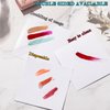Snmzlc 100 Pages Nail Polish Palette Paper,Disposable Nail Art Mixing Palette Papers Portable Waterproof Drawing Makeup Palette Nail Gel Mixing Tool US241
