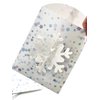 Snowflake Birthday Party Favor Bags with Clear Window 9" x 6" (10 Count)