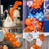 Moukiween 130PCS Orange Balloons Garland Arch Kit, Different Sizes 18 12 10 5 Inch Latex Balloons for Halloween Thanksgiving Birthday Party Wedding Baby Shower Party Decoration