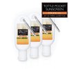 SPF 30 Sunscreen Multi-Pack by L'AUTRE PEAU | Travel Size Sunscreen for Men, Women, and Kids | Non-Greasy Water Resistant | Tropical Scent | TSA Approved | (4 Pack Sunscreen With Travel Strap)