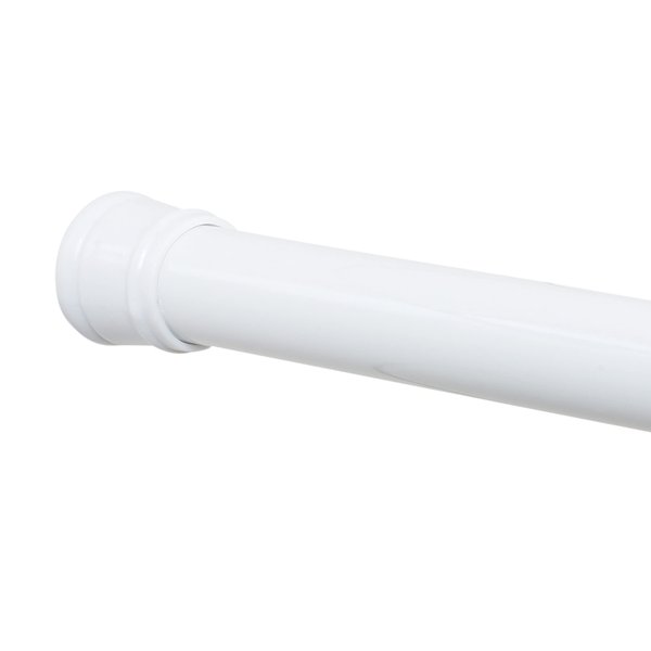 Zenna Home Tension Stall Shower Rod, 27"-40", White