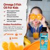 Barlean's Omega Pals Eye Health Liquid, Tangerine Flavored Omega 3 for Kids, Fish Oil Supplement with 500 mg of EPA & DHA Plus Lutein & Zeaxanthin Vitamins for Blue Light Support, 8 oz