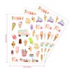 Crazy Night Ice Cream Birthday Party Temporary Tattoos for Kids - 90 Styles,Sweet Summer Party Decorations
