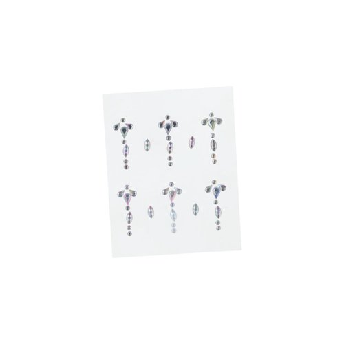 Leadigol Rhinestone Stickers Heart Jewelry Stickers Festival Makeup Decoration Nail Art Decoration Disposable Diamond Decals