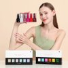 CANNI 9ml Hema-Free Gel Nail Polish Set- 6Pcs Jelly Nude Pink Neutral Transparent Milky White Colors Gel Polish Kit, Soak Off LED Nail Gel Manicure Kit DIY at Home Salon Gifts for Women Girls