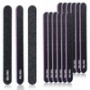 Makartt Nail File, 100/180 Grit 20 Pcs Emery Boards for Nails, Washable Disposable Doubled Sides Nail Files for Natural Acrylic Nails Coarse Nail File Kit Manicure Set(Black)