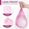 Charmount Small Trash Bags Bathroom, 4 Gallon Garbage Bags for Kitchen Bedroom, Unscented, 80 Count, Hot Pink