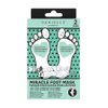Danielle Creations Miracle Nourishing Smoothing Foot Mask Infused with Shea Butter and Green Tea Extract, 2 Treatments