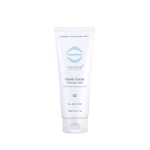 OxygenCeuticals Gentle Facial Cleansing Lotion 250ml/8.8 fl.oz, Milky Cleansing Cream to Remove Makeup and Oils, for Sensitive Skin
