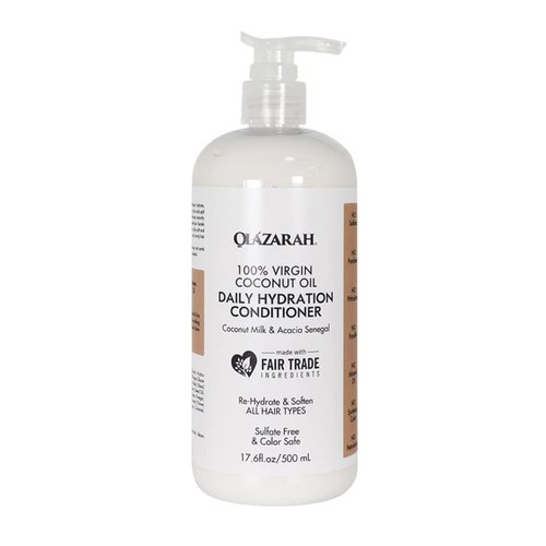 OLAZARAH Coconut Oil Daily Hydration Conditioner/w Coconut Milk & Acacia Senegal, 500ml/17 Fl oz