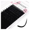 BEYELIAN Flat Eyelash Extension, Ellipse Lash Extensions 0.15 C Curl 7-15mm 16 Rows Matte Black Eyelash Extension Supplies Classic Lash Extensions Individual Eyelashes Salon Use
