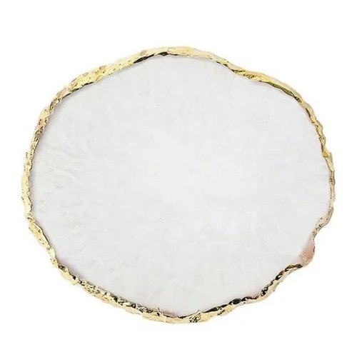 1Pc White Resin Nail Art Palette Makeup Mixing Palette Gold Edge Nail Art Tool Gel Design Nail Art Makeup Mixing Tray DIY,Nail Art and Polish,Beauty and Personal Care,Foot, Hand and Nail Care