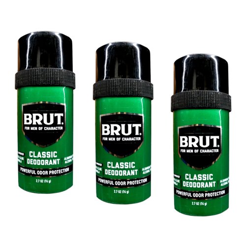 BRUT Classic Round Stick Deodorant 2.7 Ounces (3-Pack)