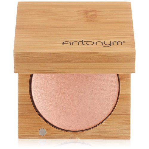 Antonym Cosmetics Baked Blush for Cheeks Face Powder Makeup Wrinkle Defying Minimize Fine Lines Pores Mattifying Highlighting Tan Contour (Crush)