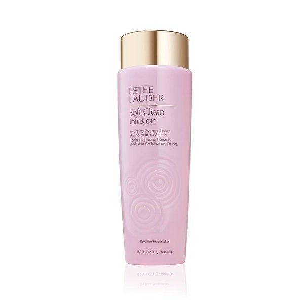 Estée Lauder Soft Clean Infusion Hydrating Skin Essence Face Lotion with Amino Acid + Waterlily, 13.5 fl oz.