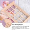 DOITOOL 2PCS Dollhouse Windows 1 12 Scale Wooden Dollhouse Window Frame, Dollhouse Furniture Miniature Window Frames for 1 12 Doll House Furniture Accessories