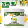 SPA REDI – Exfoliating Scrub Pumice Gel, Lemon & Lime, 16 Oz - Manicure, Pedicure and Body Exfoliator Infused with Hyaluronic Acid, Amino Acids, Panthenol and Comfrey Extract