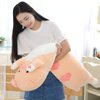 Yeqivo Long Pig Plush Pillow, Pink Pig Plush Toy Long Pig Stuffed Animals, Cute Pig Plush Sleeping Hugging Pillow Toy for Kids Girlfriend(Pig,19.68Inch/50cm)