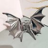 Black Bat Hair Claw Clip Halloween Hair Clips Gothic Bat Shaped Hair Jaw Clips Halloween Punk Hair Barrettes Strong Hold Bat Hair Clamp Clips Non Slip Hair Accessories for Halloween Hair Styling