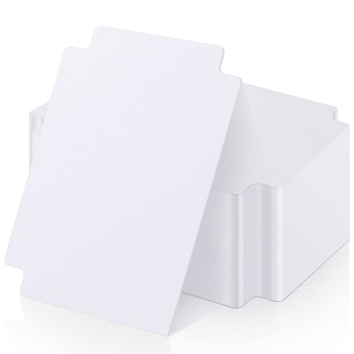 60 Pcs Trading Card Dividers White Card Separators with Tabs Blank Card Box Card Divider Cards for Sports Games, 2.71 x 3.8 Inches Fit for MTG TCG Sports Cards Card Games