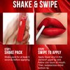 SWETIYOU Matte Liquid Lipstick Makeup Set, 3Pcs Long Lasting Smudge Proof Lip Gloss Set, High Pigmented Velvety Nude Red Lip Stain Lip Makeup Gift Sets for Girls and Women