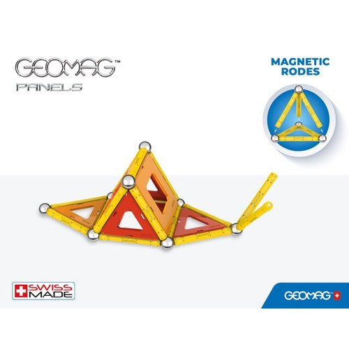 Geomag - PANELS - 50-Piece Magnetic Building Set, Certified STEM Construction Toy, Safe for Ages 5 and Up